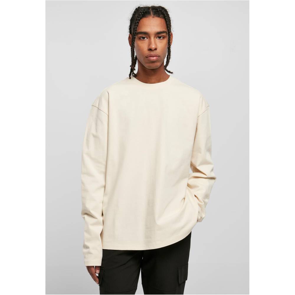 Urban Classics - Ultra Heavy Oversized Longsleeve shirt - Ivory coloured